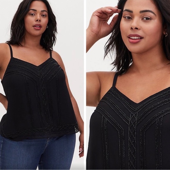 NWT beautiful beaded torrid top - Picture 10 of 10